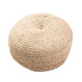 Jaipur Rugs Saba Sangam Design Cylindrical Pouf, Warm Sand - 18 x 18 x 12 in. POF100120